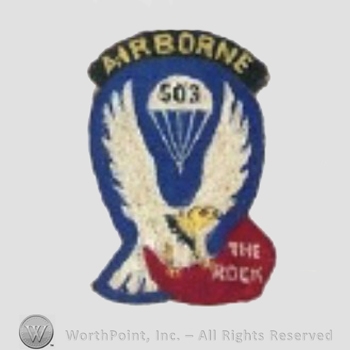 US Army Shoulder Sleeve Insignia: 503rd Regimental Combat Team.