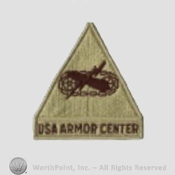 US Army Shoulder Sleeve Insignia: Armor Center.