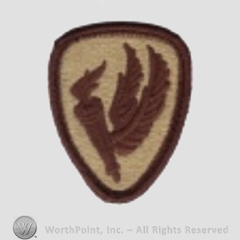US Army Shoulder Sleeve Insignia: Aviatin Center and School.