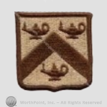 US Army Shoulder Sleeve Insignia: Command and General Staff College and Combined Arms Center and Fort Leavenworth.