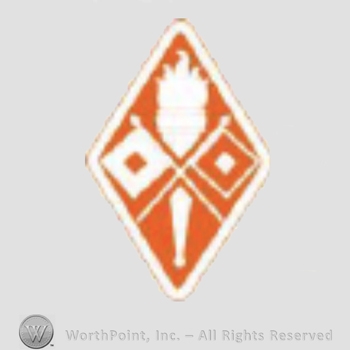 US Army Shoulder Sleeve Insignia: Signal Center and Fort Gordon and School.