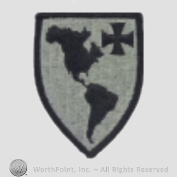 US Army Shoulder Sleeve Insignia: Western Hemisphere Institute for Security Cooperation.
