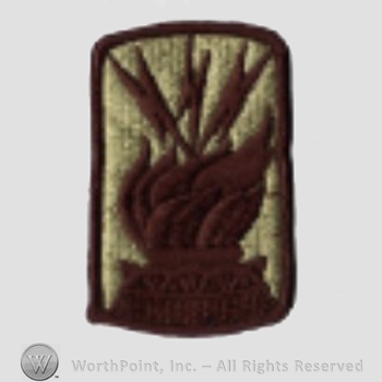 US Army Shoulder Sleeve Insignia: 187th Signal Brigade.