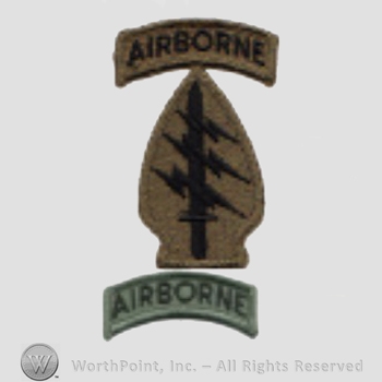 US Army Shoulder Sleeve Insignia: Special Forces Group (Airborne).