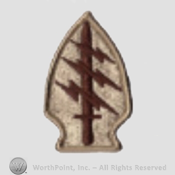 US Army Shoulder Sleeve Insignia: Special Forces Group (Airborne).