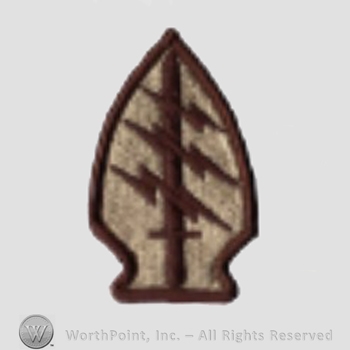 US Army Shoulder Sleeve Insignia: Special Forces Group (Airborne).
