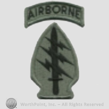 US Army Shoulder Sleeve Insignia: Special Forces Group (Airborne).