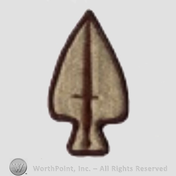 US Army Shoulder Sleeve Insignia: US Army Special Operations Command.