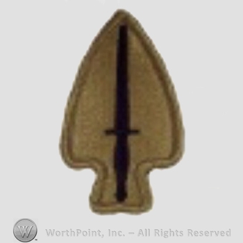 US Army Shoulder Sleeve Insignia: US Army Special Operations Command.