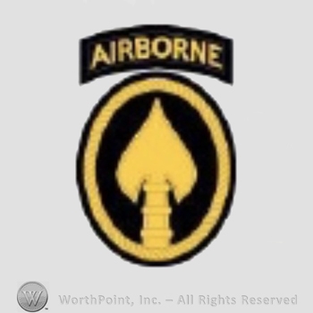 US Army Shoulder Sleeve Insignia: US Special Operations Command.