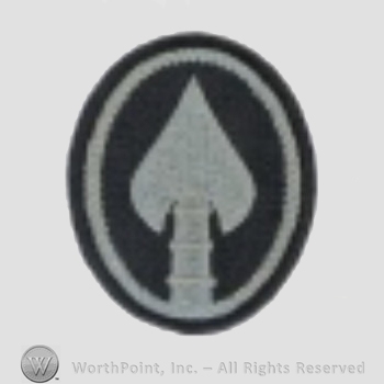 US Army Shoulder Sleeve Insignia: US Special Operations Command.