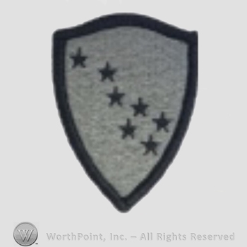US Army Shoulder Sleeve Insignia: Alaska State Area Command.