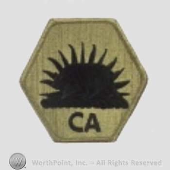 US Army Shoulder Sleeve Insignia: California State Area Command.