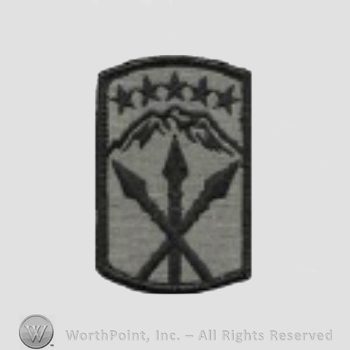US Army Shoulder Sleeve Insignia: 593th Sustainment Brigade.