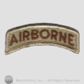 US Army Shoulder Sleeve Insignia: Airborne Tab.