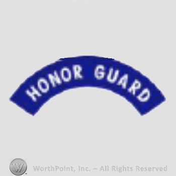 US Army Shoulder Sleeve Insignia: Honor Guard Tab.