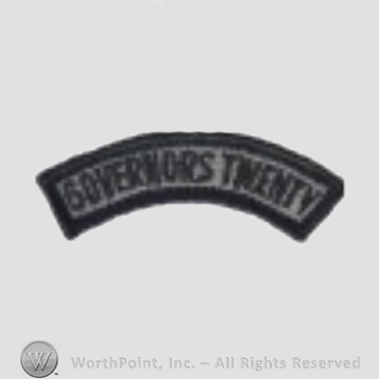US Army Shoulder Sleeve Insignia: Governor's twenty Tab.