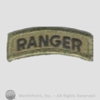 US Army Shoulder Sleeve Insignia: Ranger Tab.