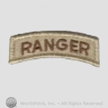 US Army Shoulder Sleeve Insignia: Ranger Tab.