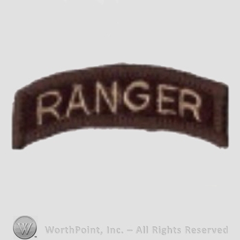 US Army Shoulder Sleeve Insignia: Ranger Tab.