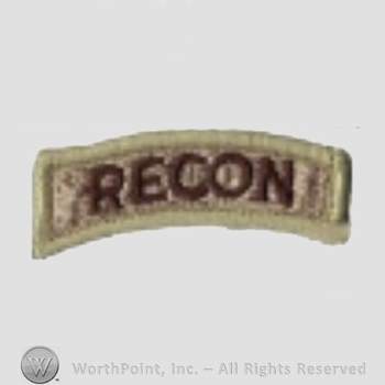 US Army Shoulder Sleeve Insignia: Recon Tab.