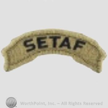 US Army Shoulder Sleeve Insignia: Southern European Task Force Tab.