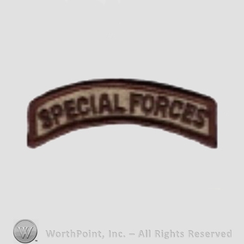 US Army Shoulder Sleeve Insignia: Special Forces Tab.