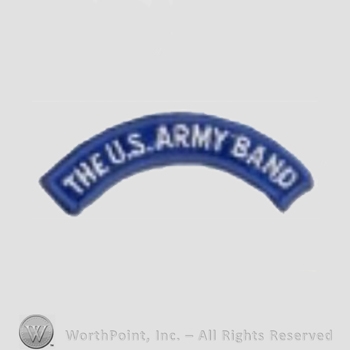 US Army Shoulder Sleeve Insignia: Band Tab.