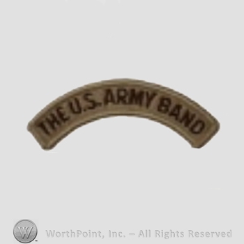US Army Shoulder Sleeve Insignia: Band Tab.