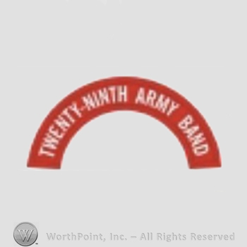 US Army Shoulder Sleeve Insignia: 29th Army Band Tab.