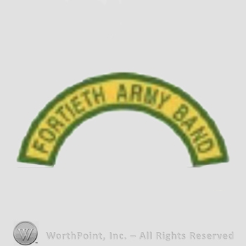 US Army Shoulder Sleeve Insignia: 40th Army Band Tab.