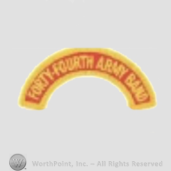US Army Shoulder Sleeve Insignia: 44th Army Band Tab.