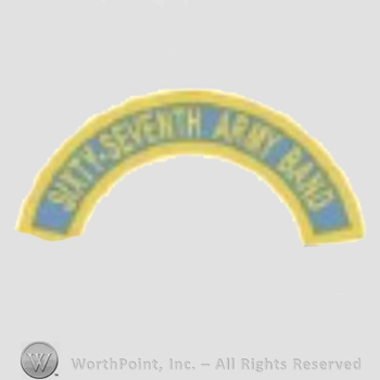 US Army Shoulder Sleeve Insignia: 67th Army Band Tab.