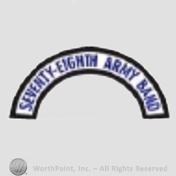 US Army Shoulder Sleeve Insignia: 78th Army Band Tab.