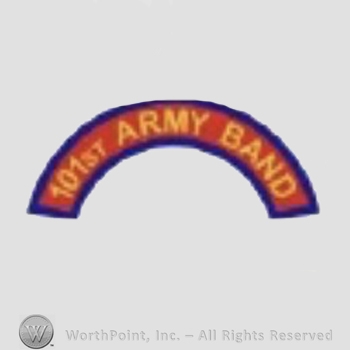 US Army Shoulder Sleeve Insignia: 101st Army Band Tab.