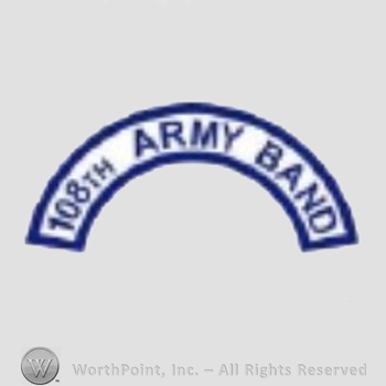 US Army Shoulder Sleeve Insignia: 108th Army Band Tab.