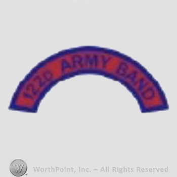 US Army Shoulder Sleeve Insignia: 122nd Army Band Tab.