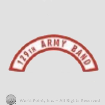 US Army Shoulder Sleeve Insignia: 129th Army Band Tab.
