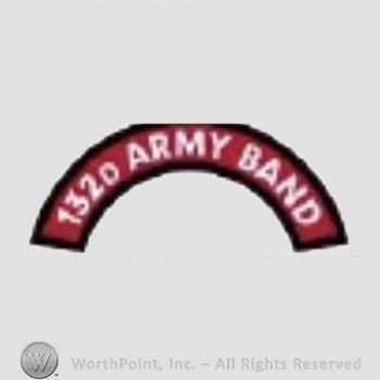 US Army Shoulder Sleeve Insignia: 132nd Army Band Tab.