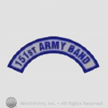 US Army Shoulder Sleeve Insignia: 151st Army Band Tab.