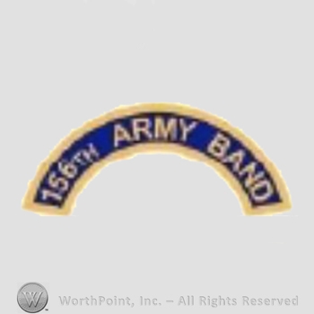 US Army Shoulder Sleeve Insignia: 156th Army Band Tab.