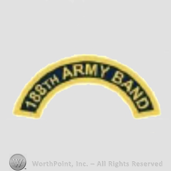 US Army Shoulder Sleeve Insignia: 188th Army Band Tab.