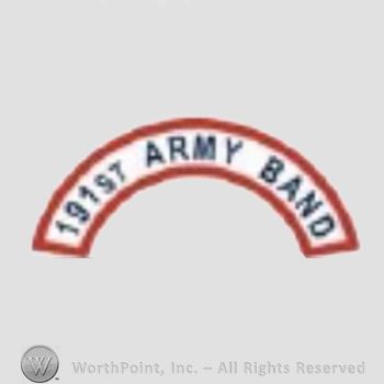 US Army Shoulder Sleeve Insignia: 191st Army Band Tab.