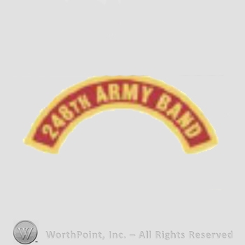 US Army Shoulder Sleeve Insignia: 248th Army Band Tab.