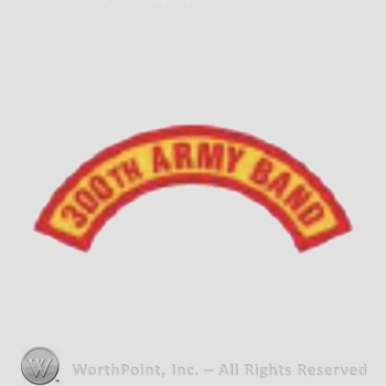 US Army Shoulder Sleeve Insignia: 300th Army Band Tab.