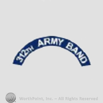 US Army Shoulder Sleeve Insignia: 312nd Army Band Tab.