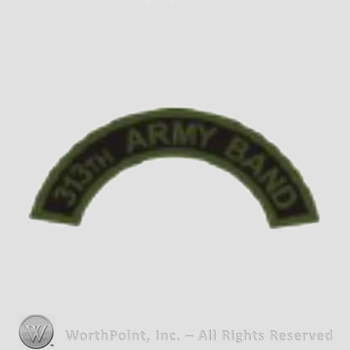 US Army Shoulder Sleeve Insignia: 313rd Army Band Tab.