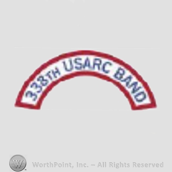 US Army Shoulder Sleeve Insignia: 338th Army Band Tab.