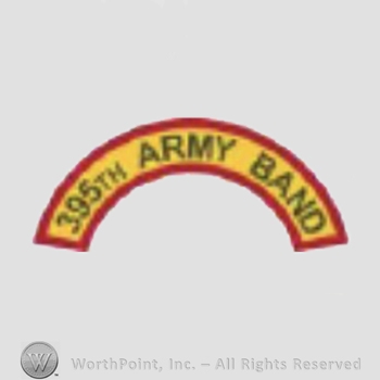 US Army Shoulder Sleeve Insignia: 395th Army Band Tab.