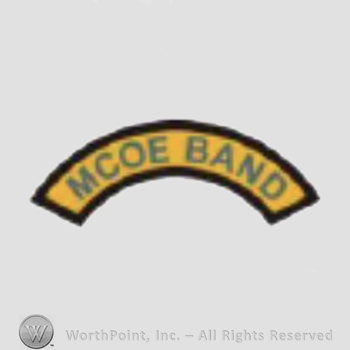 US Army Shoulder Sleeve Insignia: Maneuver Center of Excellence Band Tab.